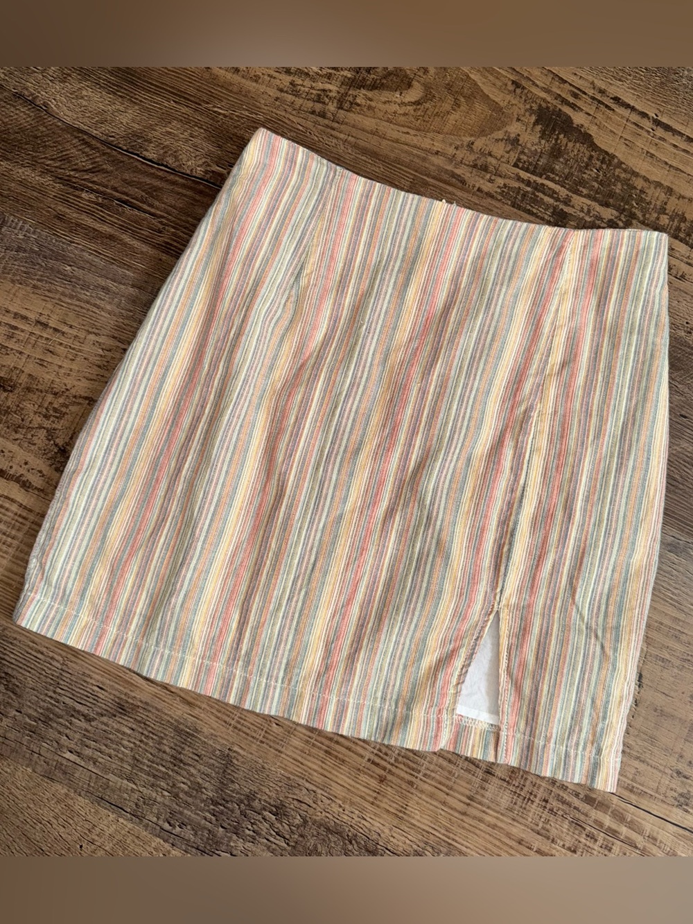 Wild Fable Small Striped Mini Skirt Multicolor Cotton Boho Y2K Size 6 / S
